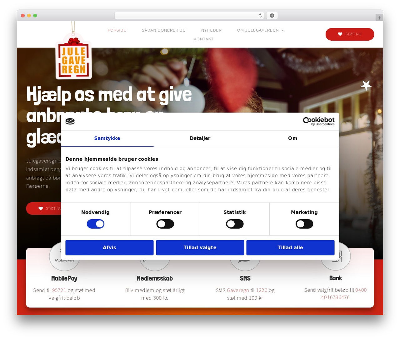 Avada WordPress theme - julegaveregn.dk