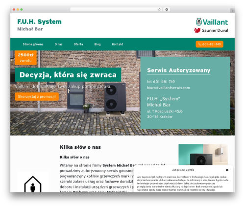 BootScore WordPress theme - vaillantserwis.com