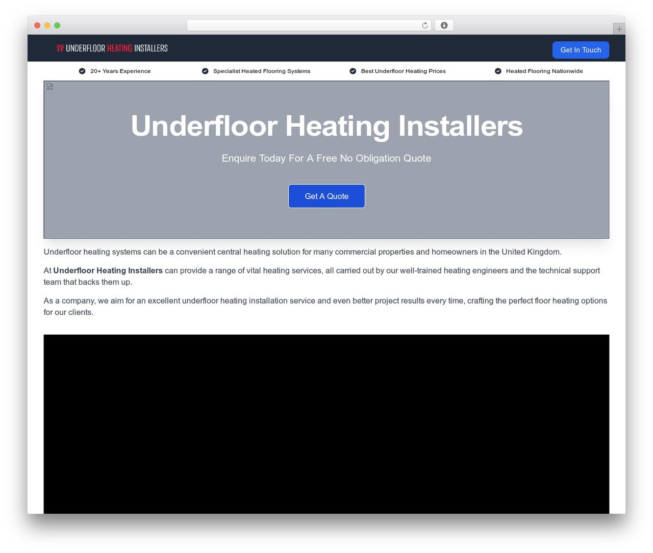 Dash Theme WordPress theme - underfloorheatinginstallers.uk