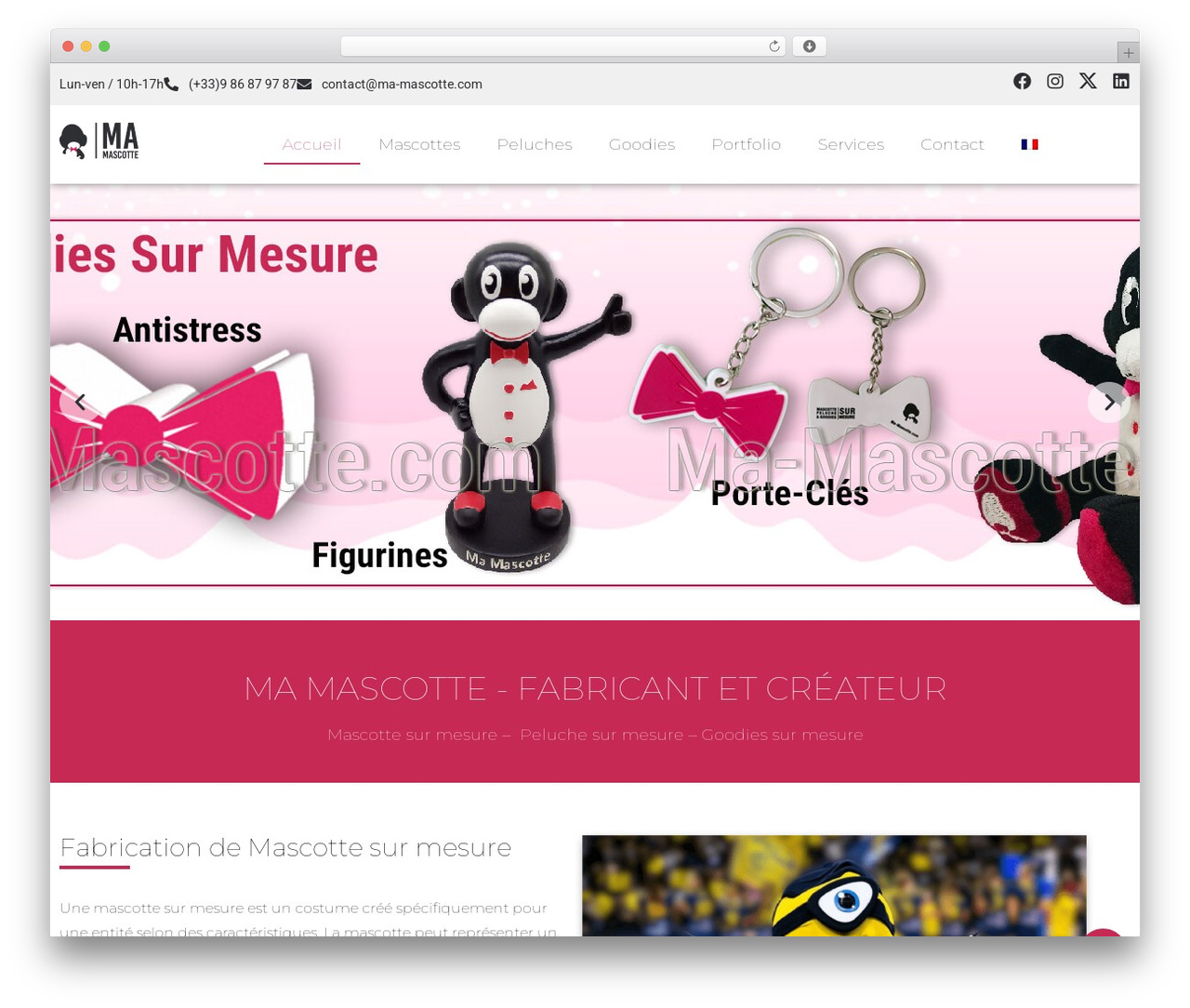 Neve WordPress theme - ma-mascotte.com
