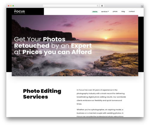 PS Website Design theme WordPress - photorestorationretouching.com
