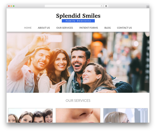Splendid Smiles theme WordPress - splendidsmilesdental.com