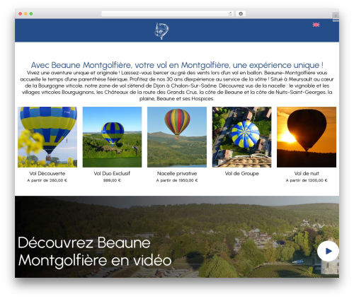 Theme WordPress Wordpress Elementor - beaune-montgolfiere.fr
