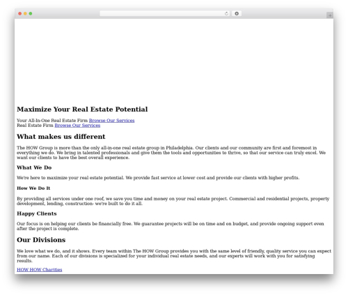 WordPress theme creative-core - howgroup.com