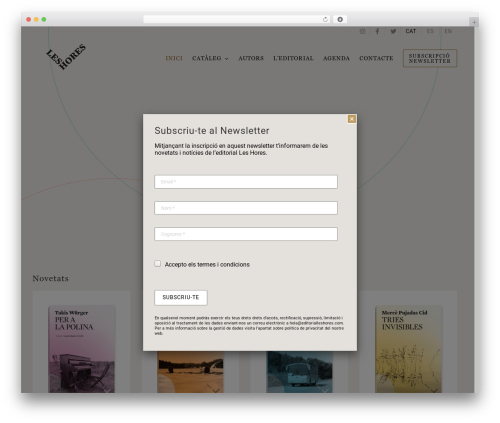 WordPress theme Avada - editorialleshores.com