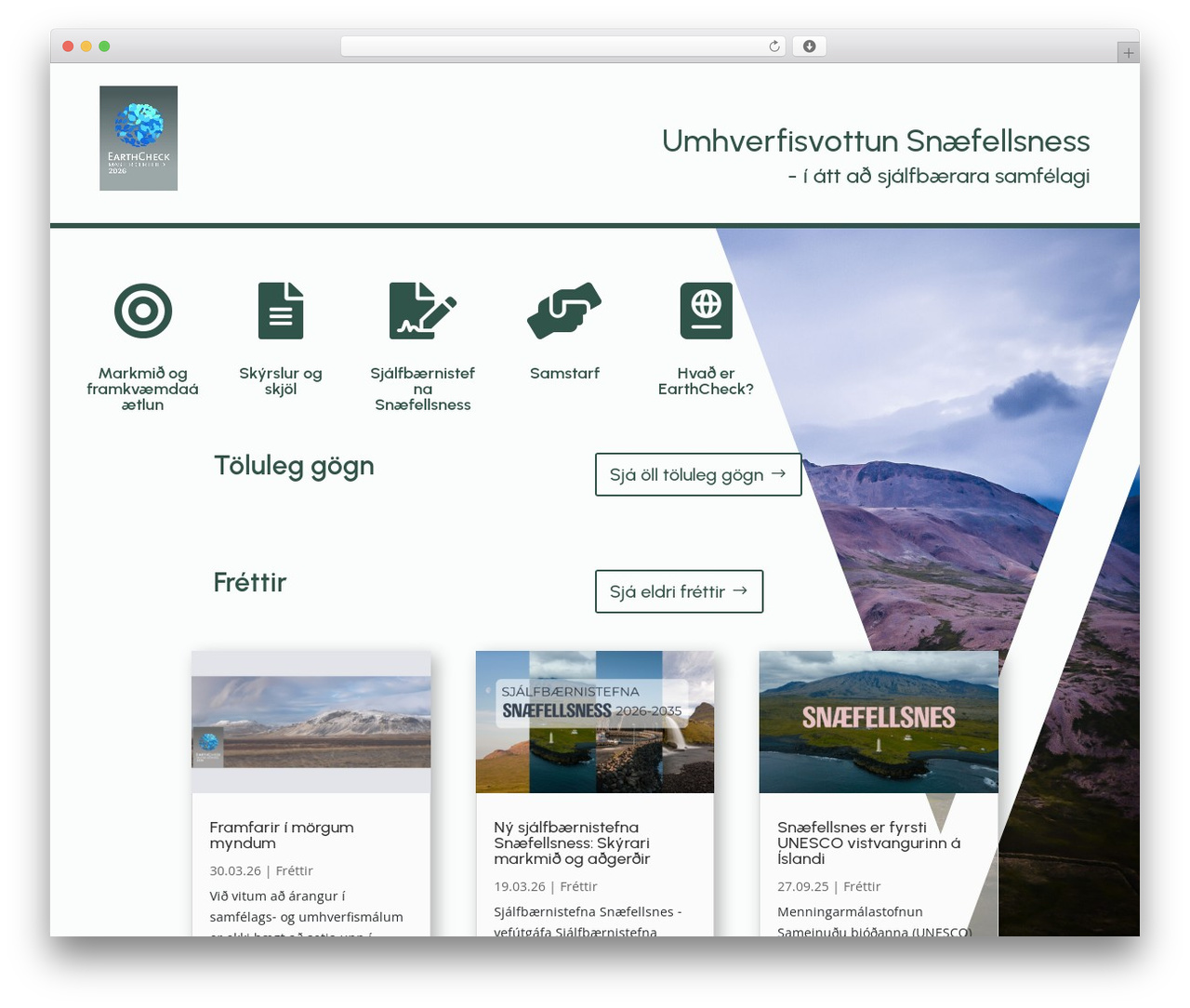 WordPress theme Divi - nesvottun.is