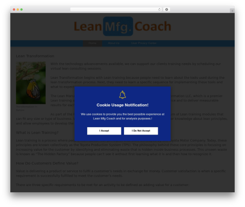 Wp gdpr pro WordPress plugin - leanmfgcoach.com