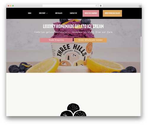 WordPress theme MintCake Flexible - threehillsgelato.co.uk
