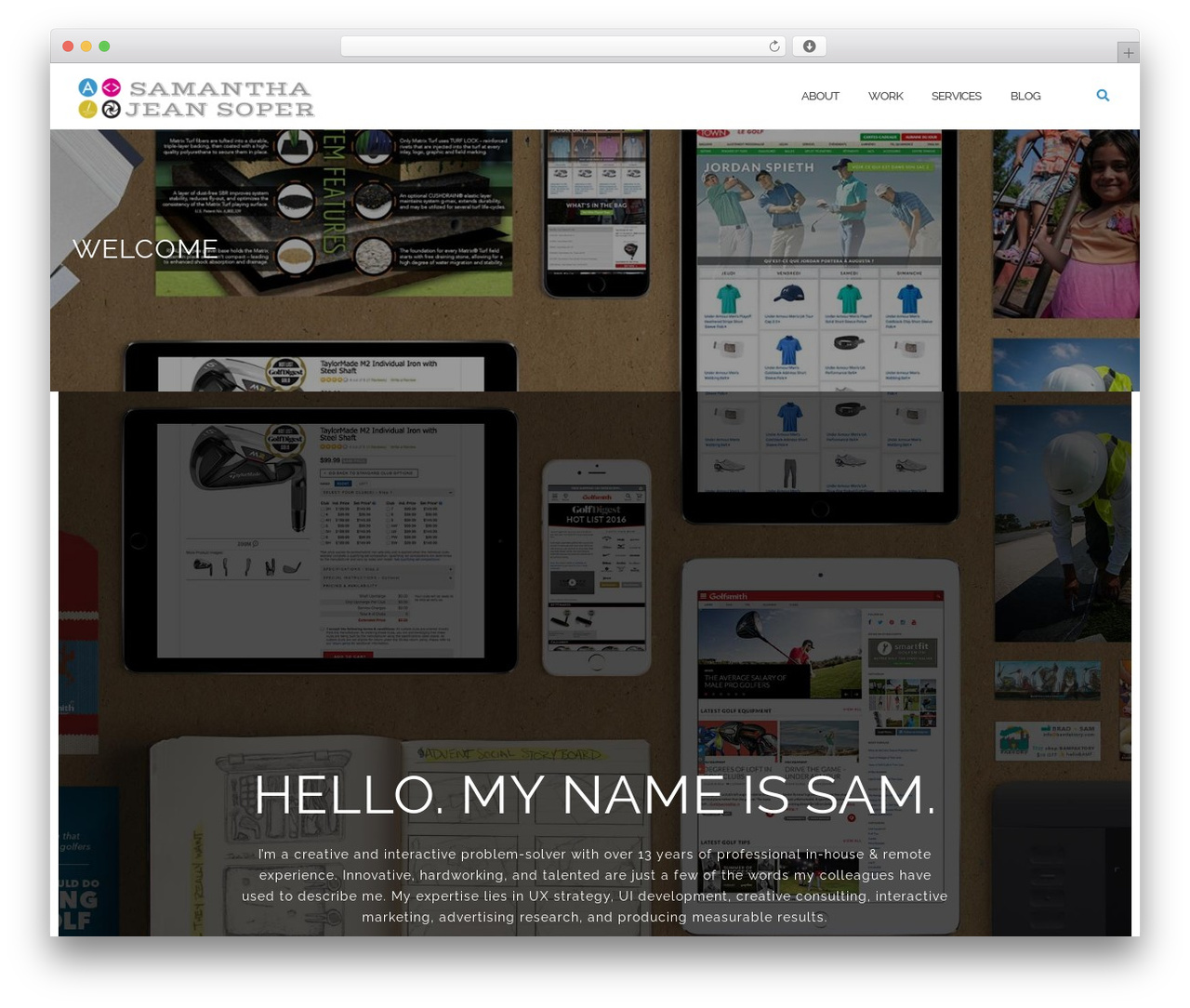 WordPress theme Shapely - samanthasoper.com