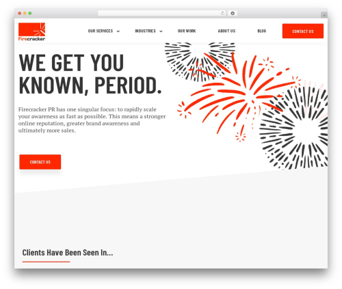X5 WordPress theme - firecrackerpr.com