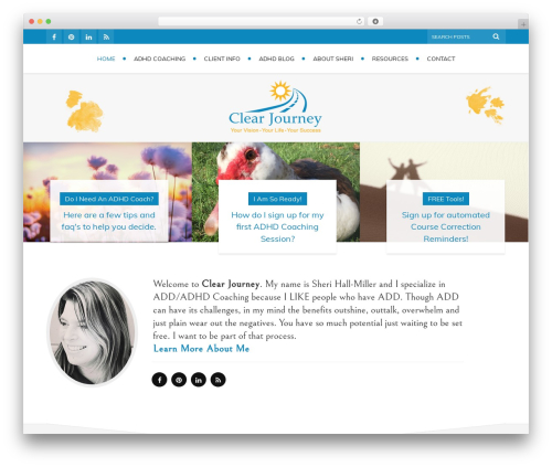 Zarja - Wordpress Theme WordPress theme - clearjourney.com