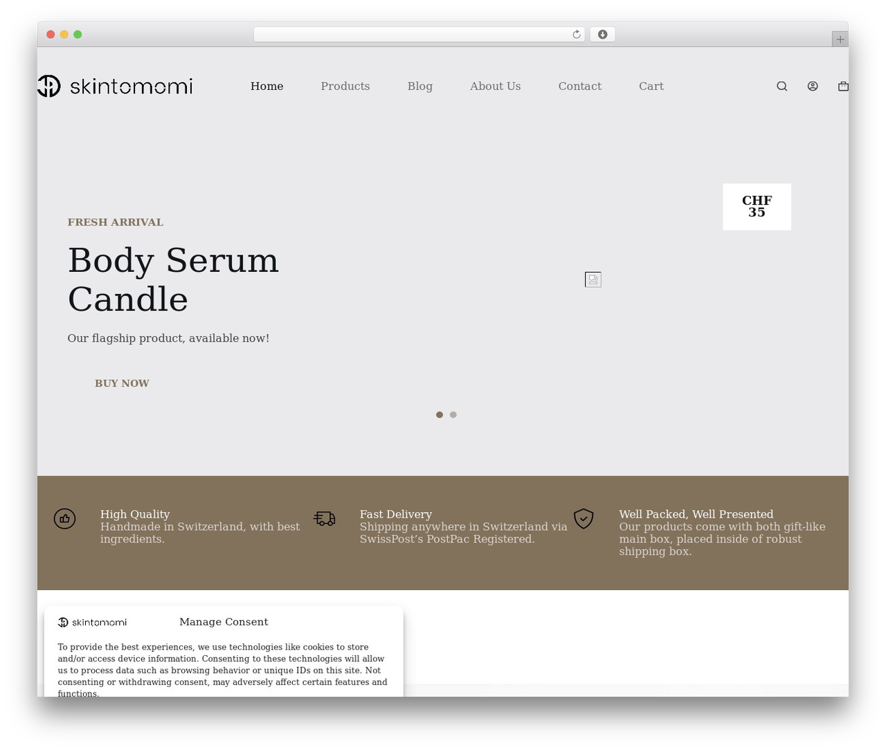 Blocksy theme WordPress - skintomomi.com
