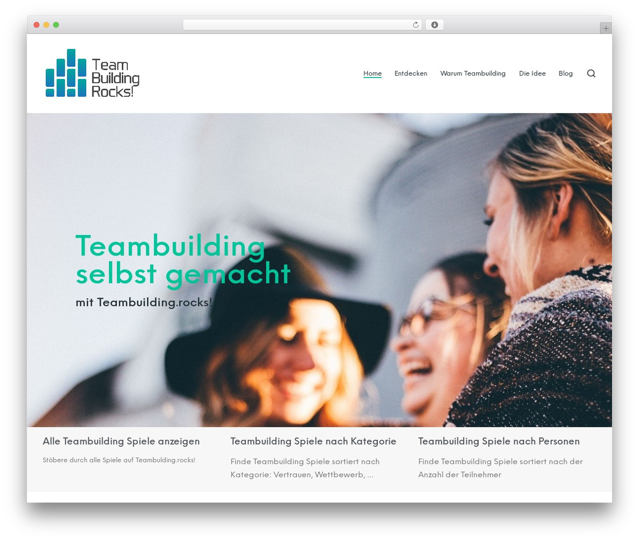 Centaurus WordPress theme - teambuilding.rocks