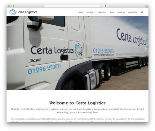 Certa theme WordPress - certalogisticsuk.com