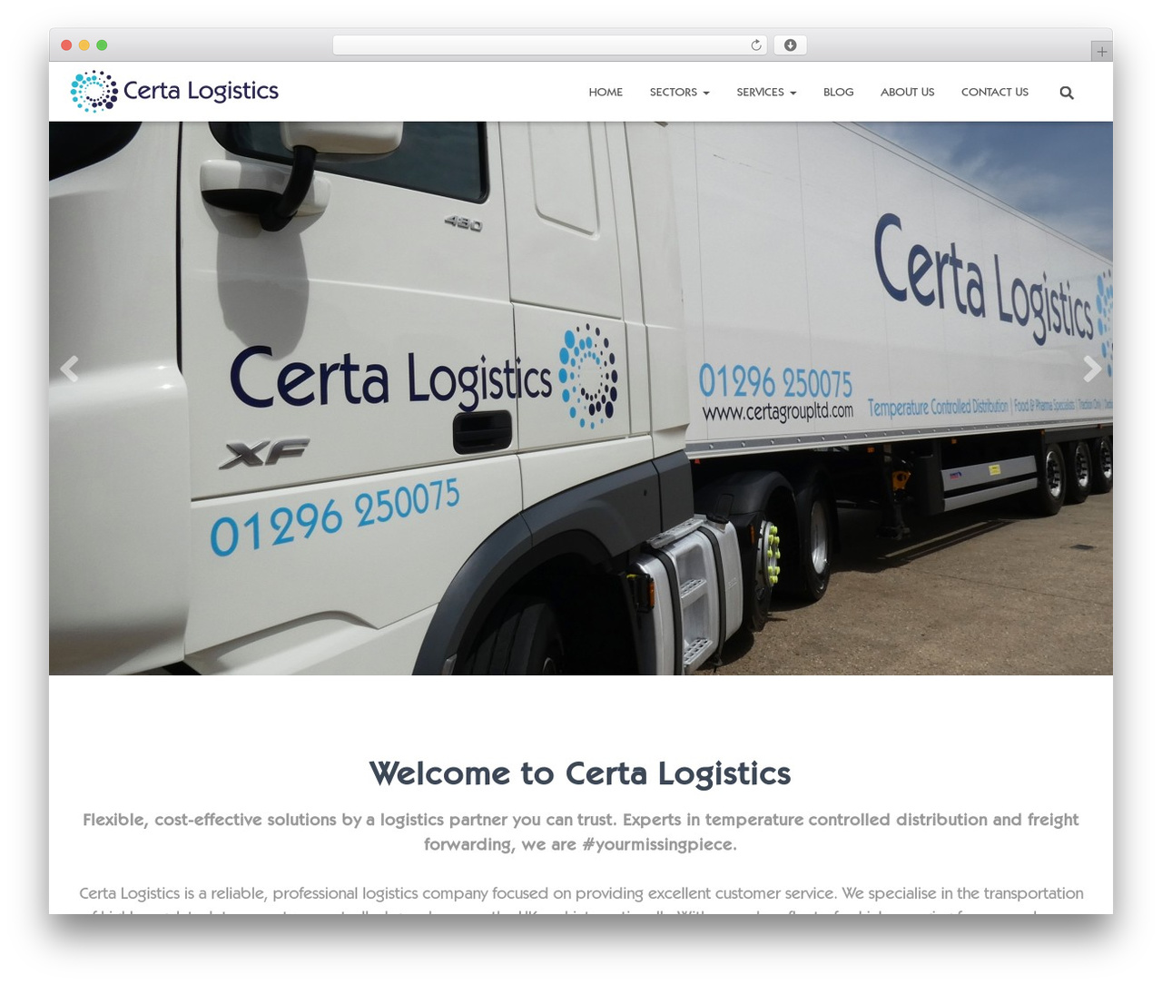 Certa (Child Theme) theme WordPress - certalogisticsuk.com