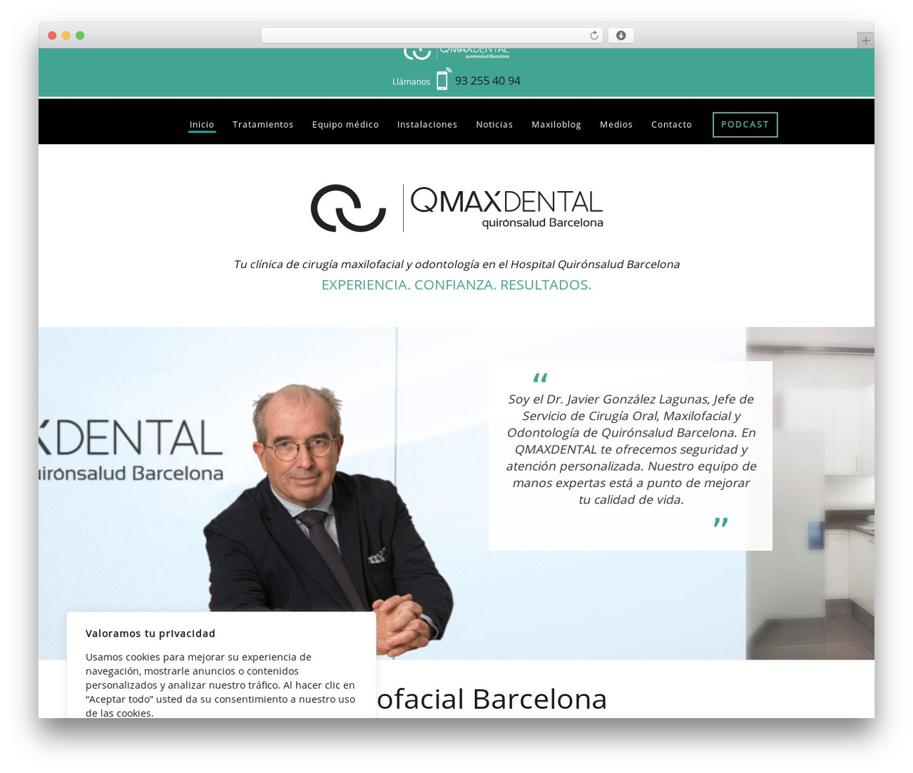 Minus WordPress theme design - qmaxdental.com