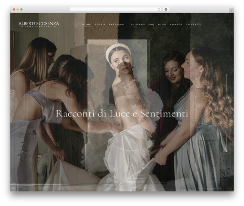 Solene best wedding WordPress theme - albertocosenza.it