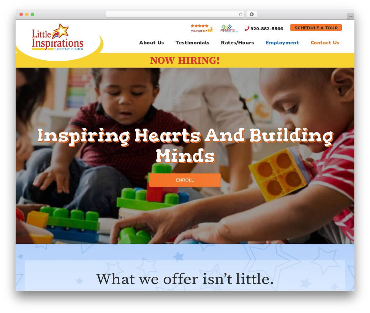 UnderStrap premium WordPress theme - littleinspirationschildcare.com