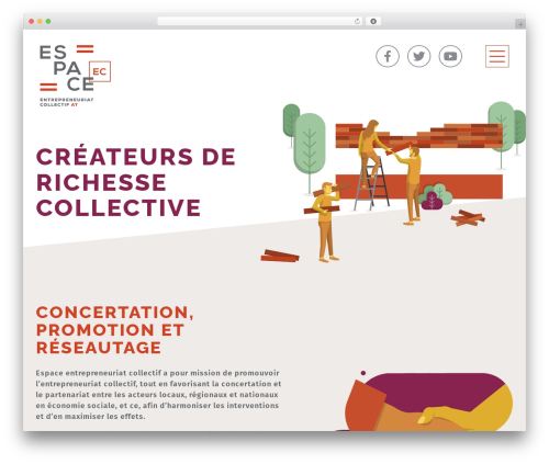WordPress theme Espace EC - espaceec.com