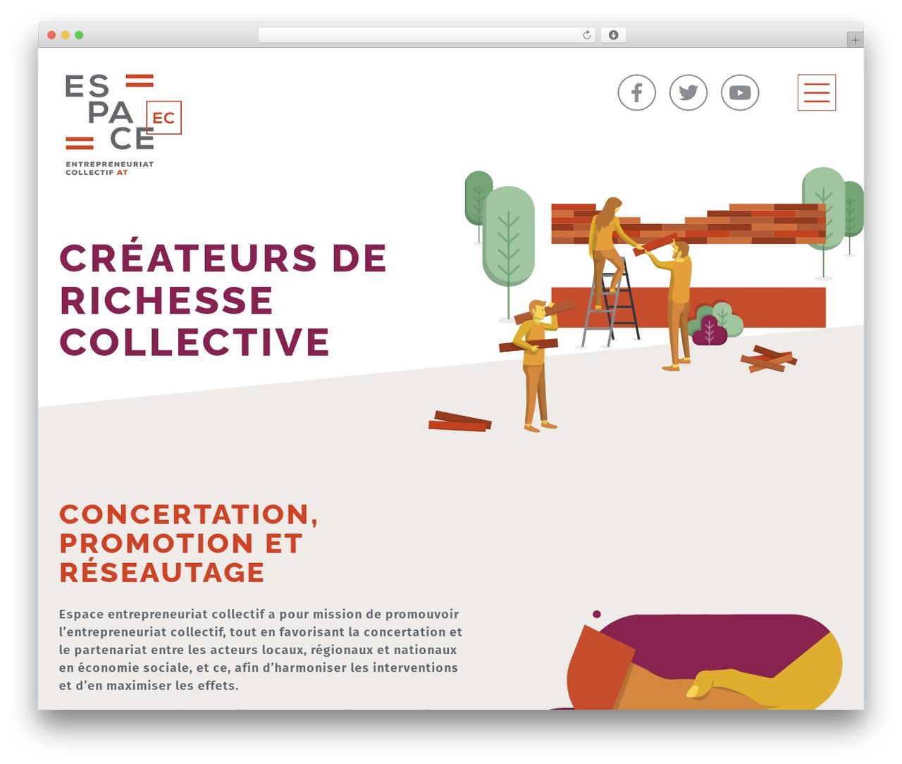 WordPress theme Espace EC - espaceec.com