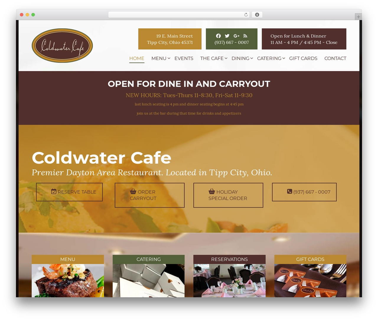 WordPress theme WEBSOURCE - coldwatercafe.com