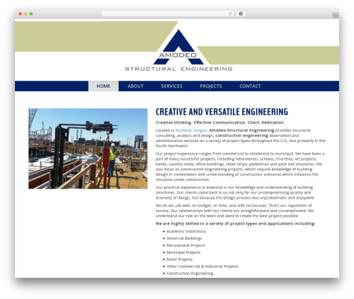 Bootstrap Basic theme WordPress free - amodeose.com