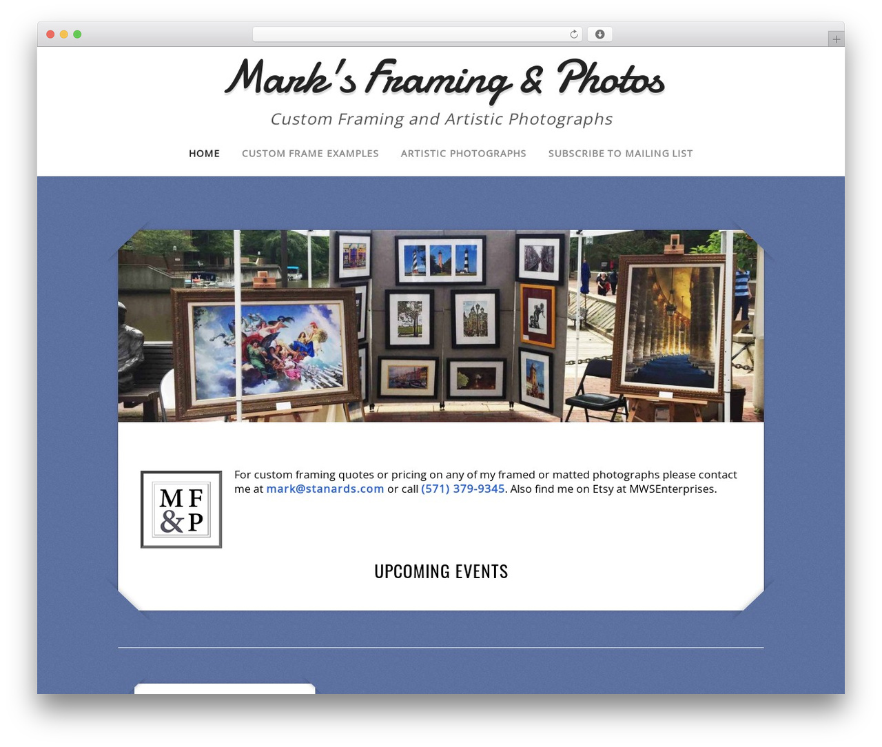 Capture WordPress theme - marksframingandphotos.com Capture WordPress theme - marksframingandphotos.com