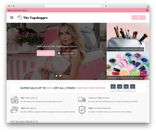 Davinci 2 theme WordPress - thetopshopper.com