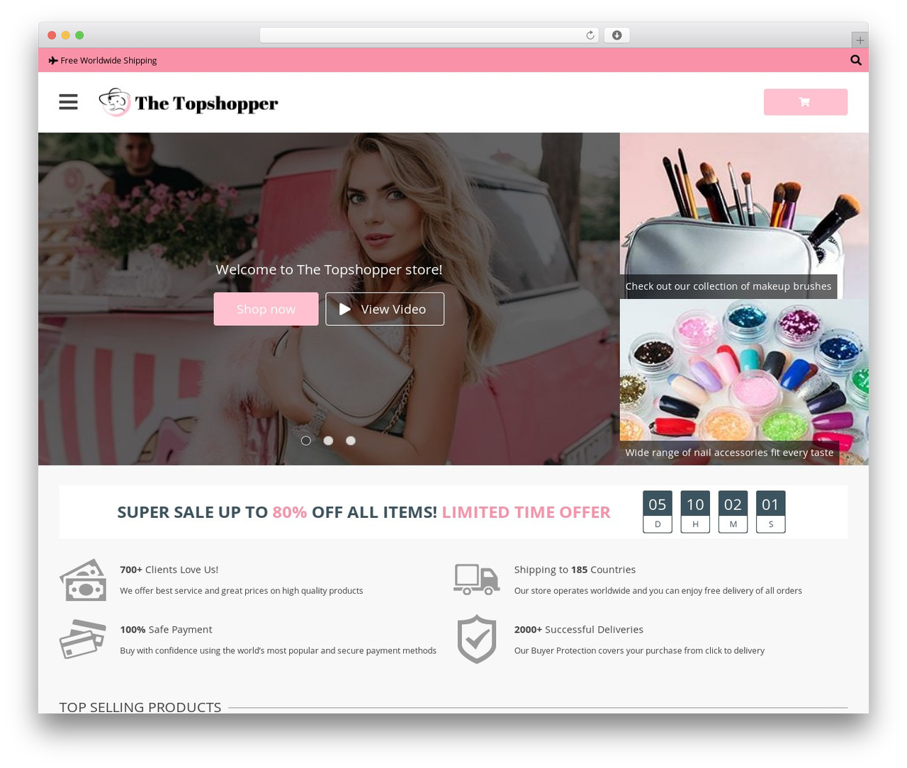 Davinci 2 theme WordPress - thetopshopper.com