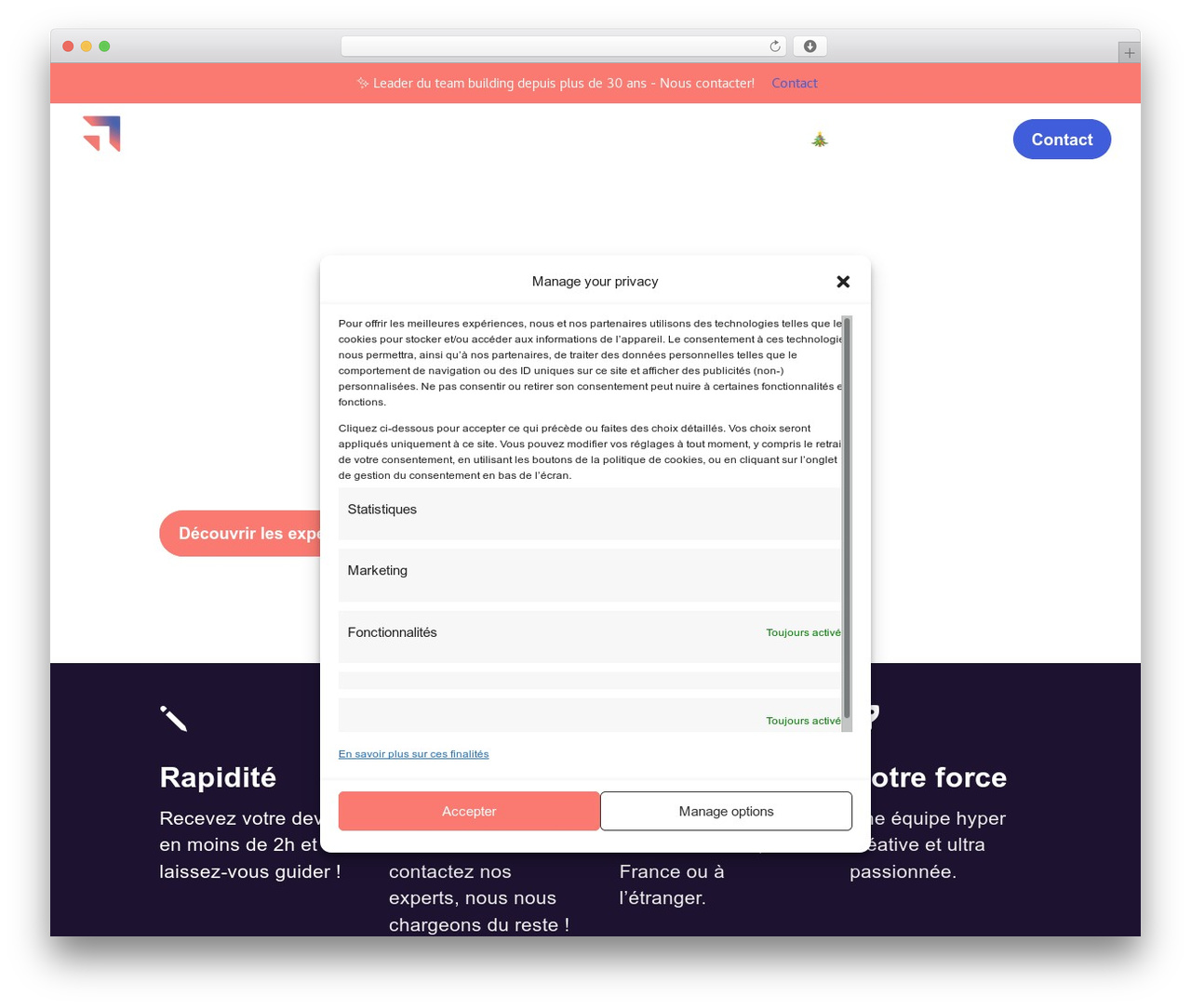 Divi WordPress theme - eagles-team-experiences.com