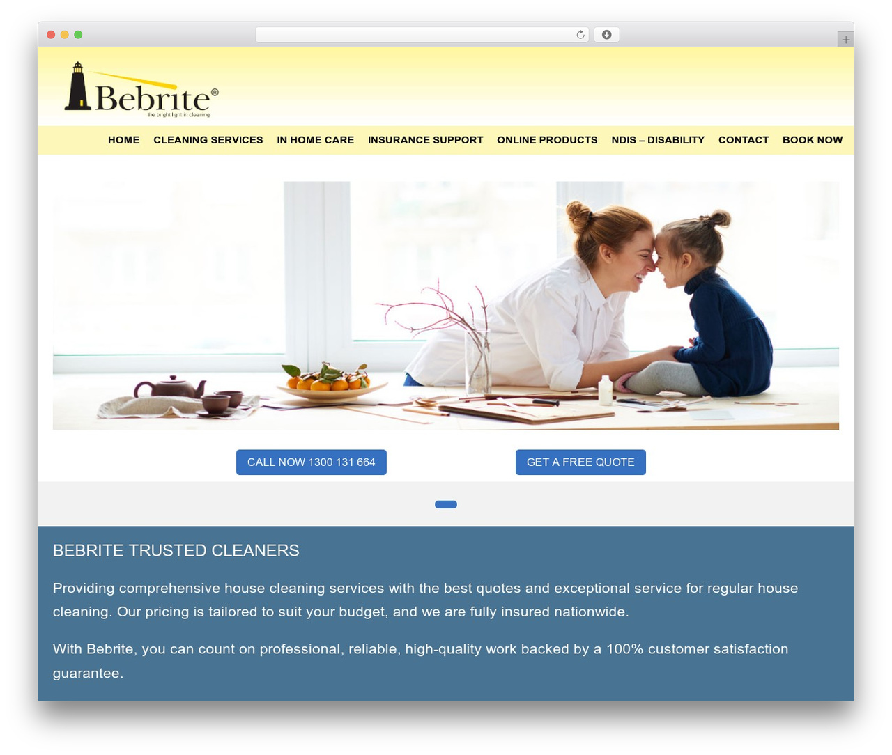 Lambda WordPress theme - bebrite.com