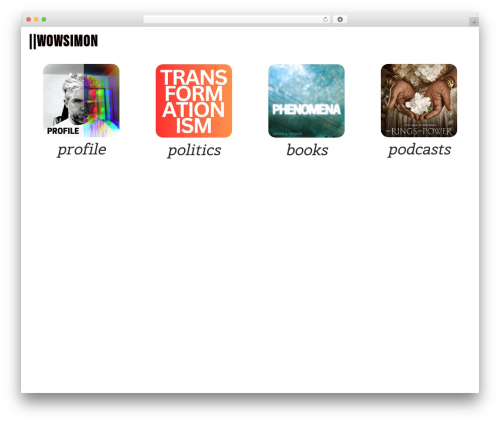 PlainText theme WordPress - wowsimon.com