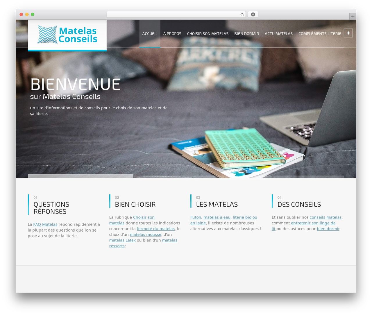 RT-Theme 20 theme WordPress - matelas-conseils.com