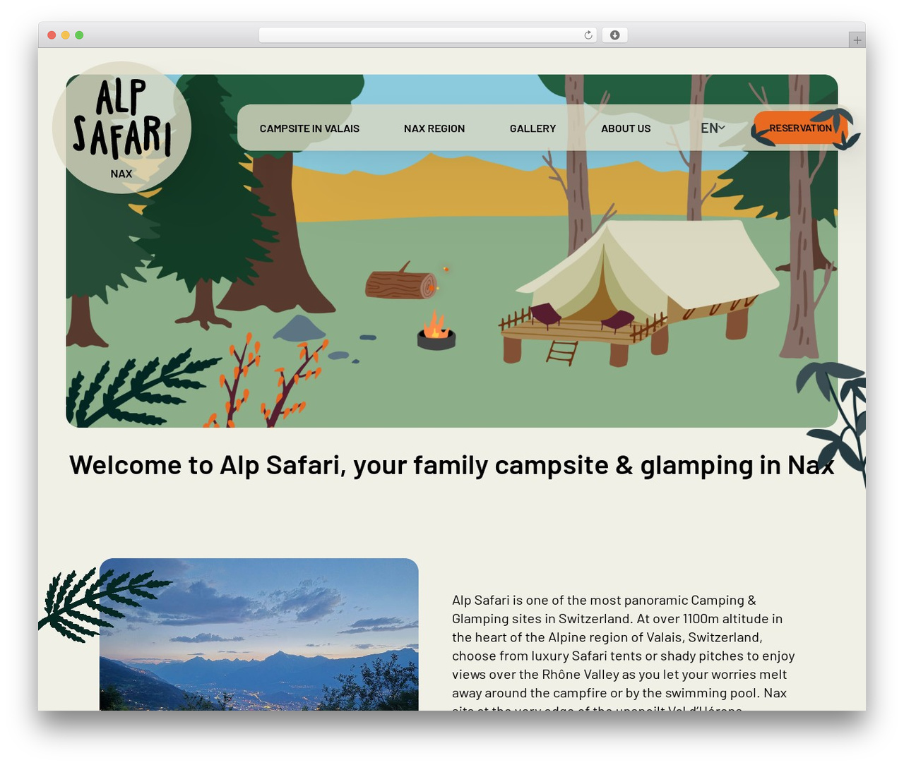Toolkit WordPress theme - alpsafari.ch