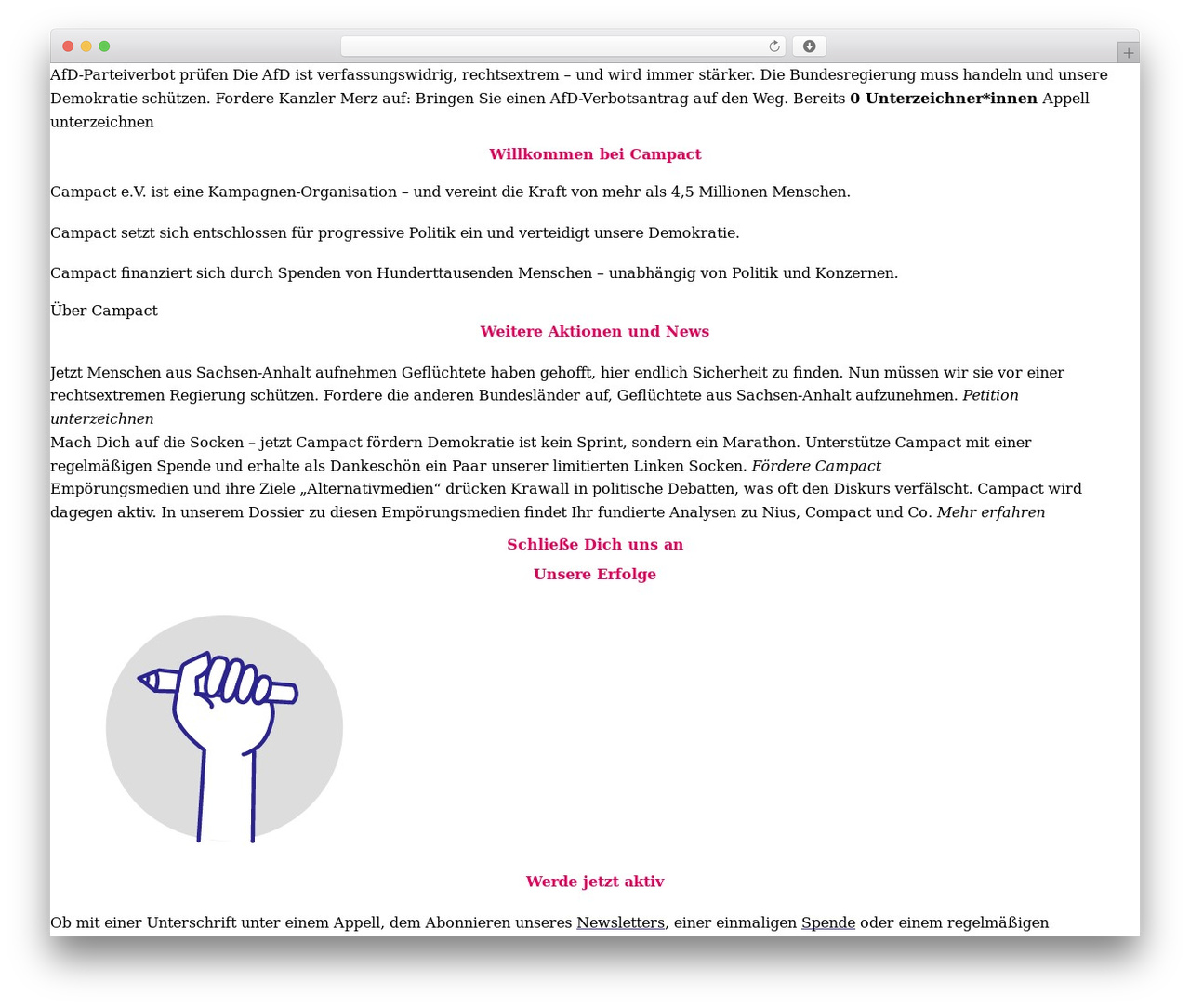 WordPress theme Campact - www.campact.de WordPress theme Campact - www.campact.de