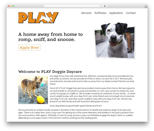 WordPress theme HTML5 Blank - playdoggiedaycare.com