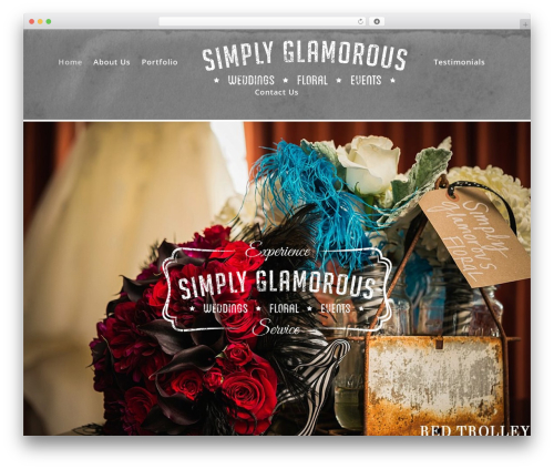 Divi WordPress theme - simplyglamorousfloral.com