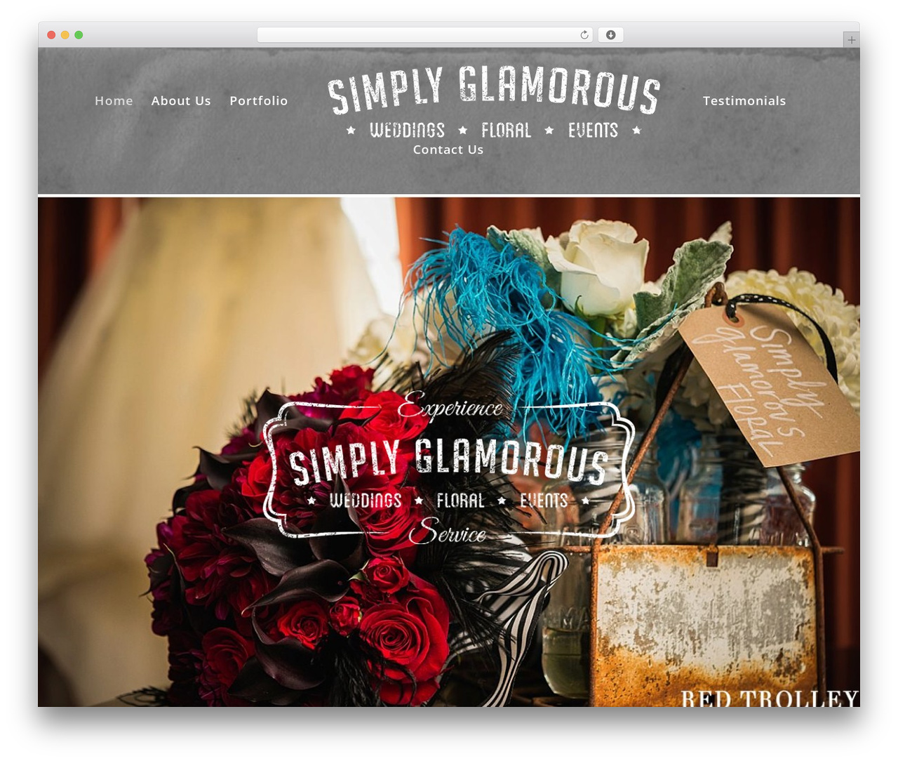 Divi WordPress theme - simplyglamorousfloral.com