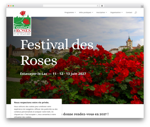 Divi nitro WordPress plugin - festivaldesroses.ch