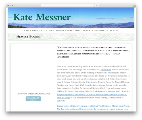 Equable Lite free WordPress theme - katemessner.com