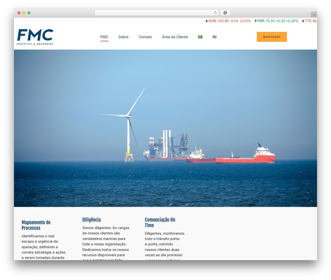 Hello Elementor theme WordPress - fmclogistica.com