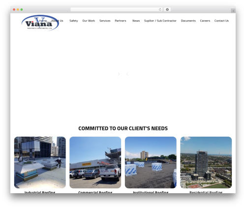 Konstruktion top WordPress theme - vianaroofing.com