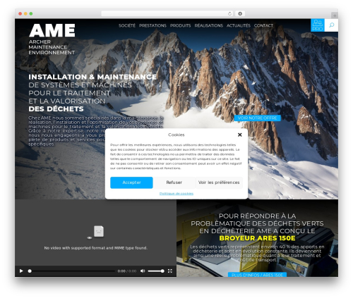 Theme WordPress ame - maintenance-environnement.fr