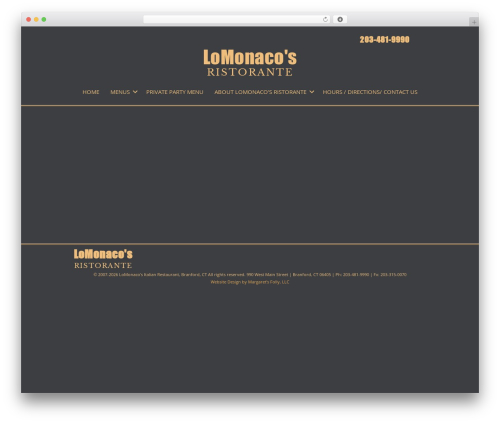 Beaver Builder Theme WordPress restaurant theme - lomonacos.com