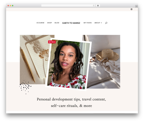 Charlize WordPress website theme - earthtomarsz.com