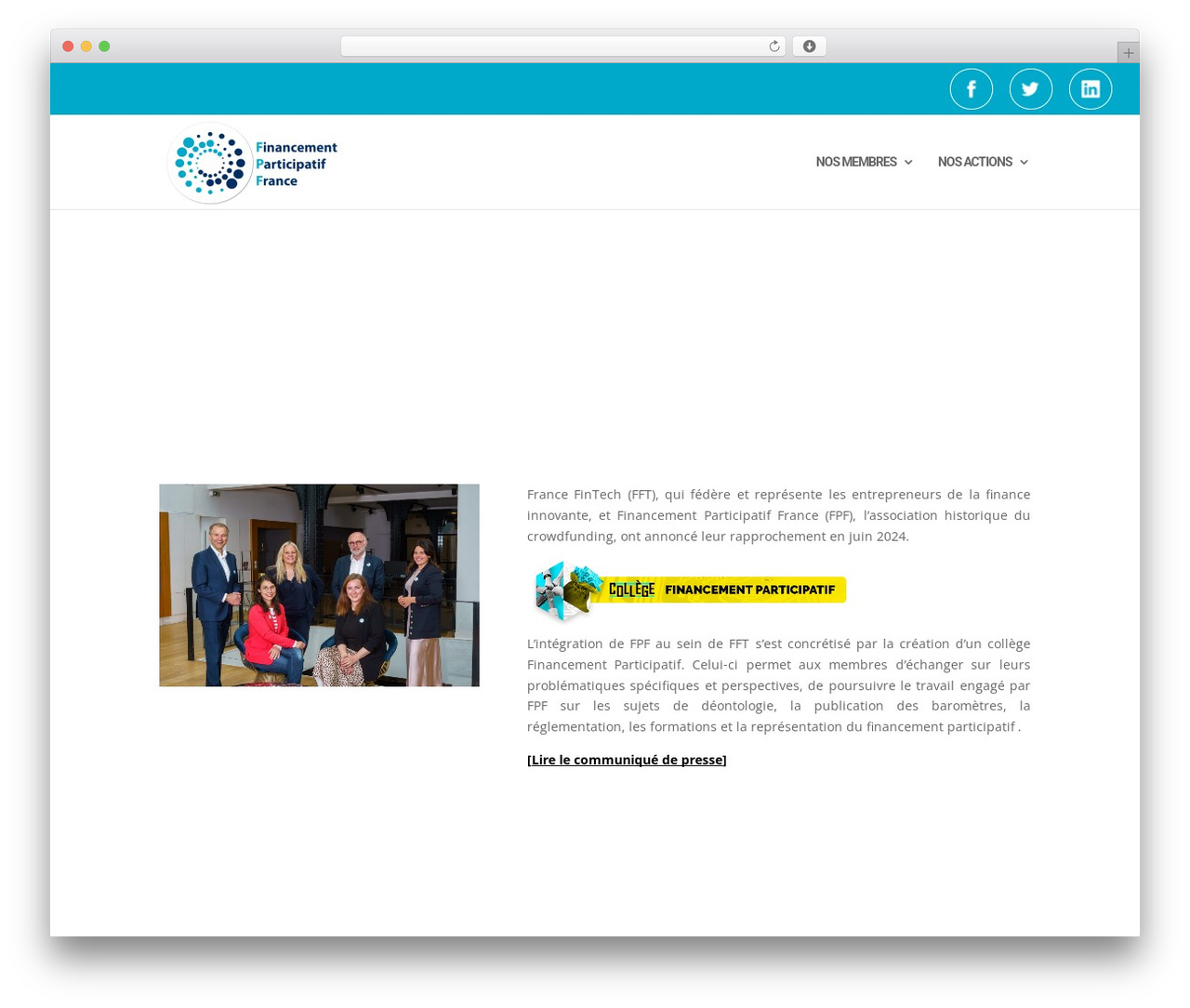 Divi WordPress theme - financeparticipative.org