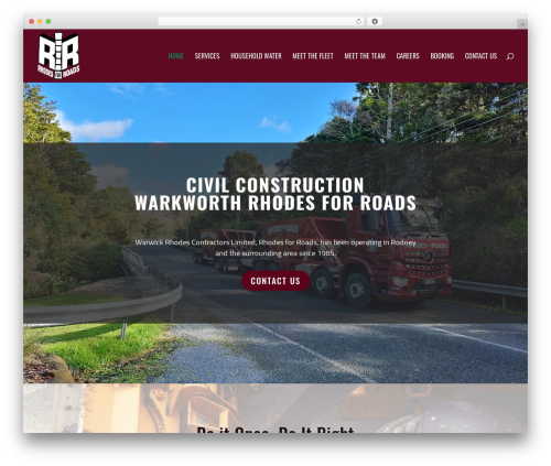 Divi WordPress theme - rhodesforroads.co.nz