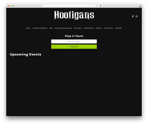HTML5 Blank WordPress theme - hooliganslive.com