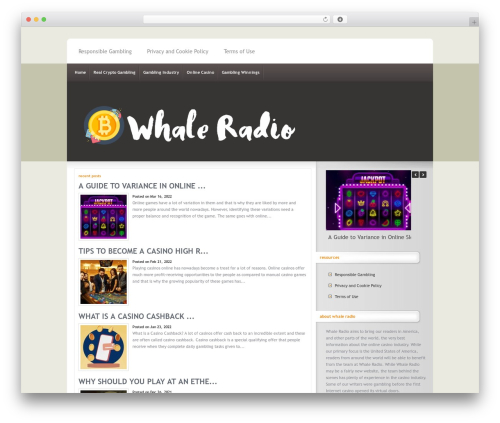 InterPhase WordPress theme - whaleradio.org