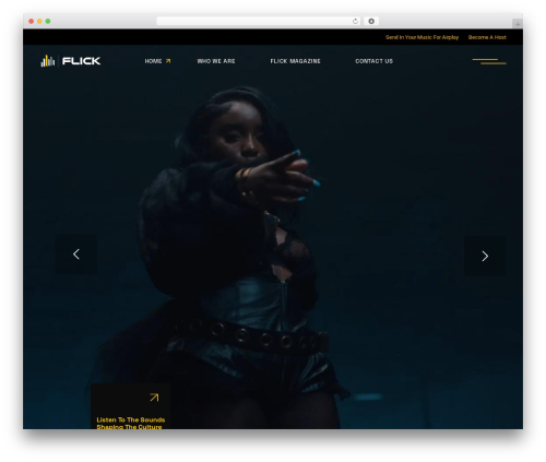 Rawtracks theme WordPress - flick.fm